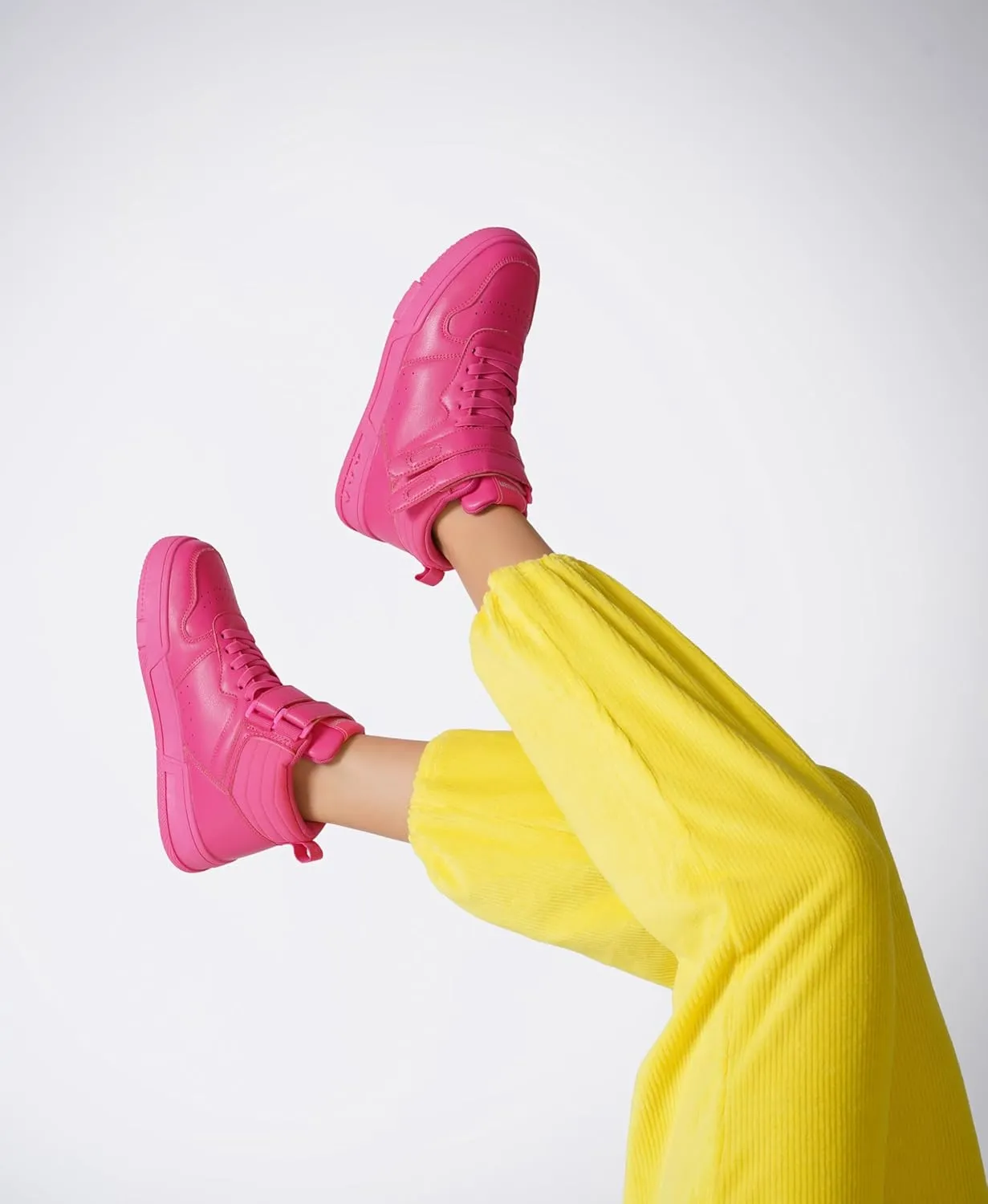 Women's High Top Fashion Basketball Ankle Boots Walking Tennis Shoes Platform Hook and Loop Casual Faux Leather Hidden Heels Sneaker