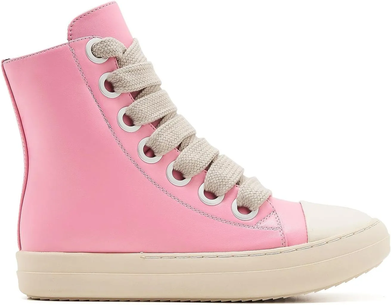 Womens High Top Sneakers Jumbo Lace-up Platform Comfort Trainers Thick Soles Walking Casual Shoes