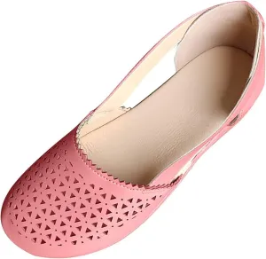 Womens Hollow Ballet Flats Casual Round Toe Low Heels Comfortable Vintage Leather Dress Shoes Walking Shoes Mary Janes