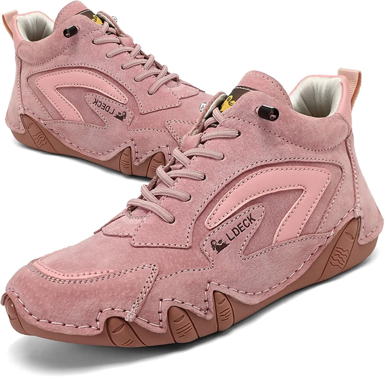 Women's Italian Handmade Suede Explorer Waterproof Hiking Boot for Outdoor Trail Shoes Non-Slip Slip On Trekking Shoes Comfort Sports Walking Chukka Boots