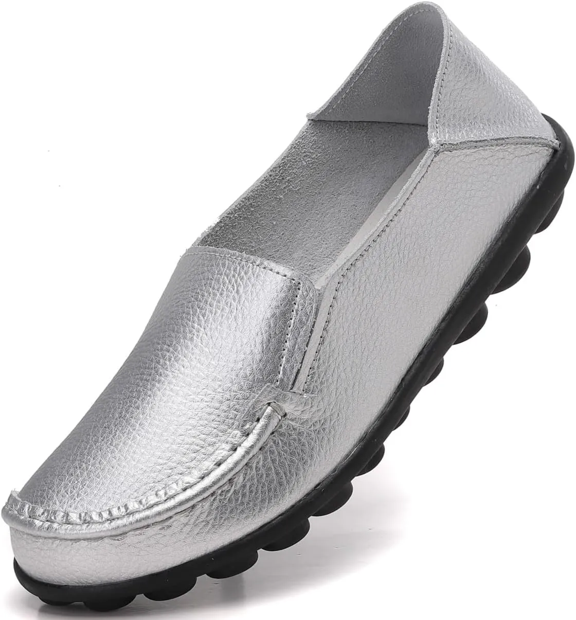 Women's Leather Loafers Comfortable Flat Shoes
