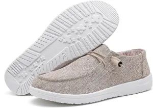 Womens Loafers Women Shoes Casual Slip-On Canvas Shoes Breathable Lightweight Boat Shoes for Women