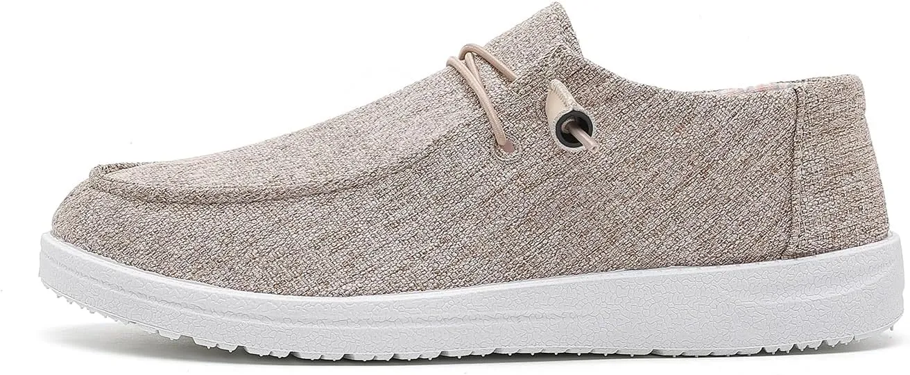 Womens Loafers Women Shoes Casual Slip-On Canvas Shoes Breathable Lightweight Boat Shoes for Women