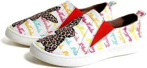 Women's Low Top Slip On Canvas Sneakers Non-Slip Casual Loafers Lightweight Walking Shoes for Women Comfortable Flat Fashion Sneakers for Everyday Wear