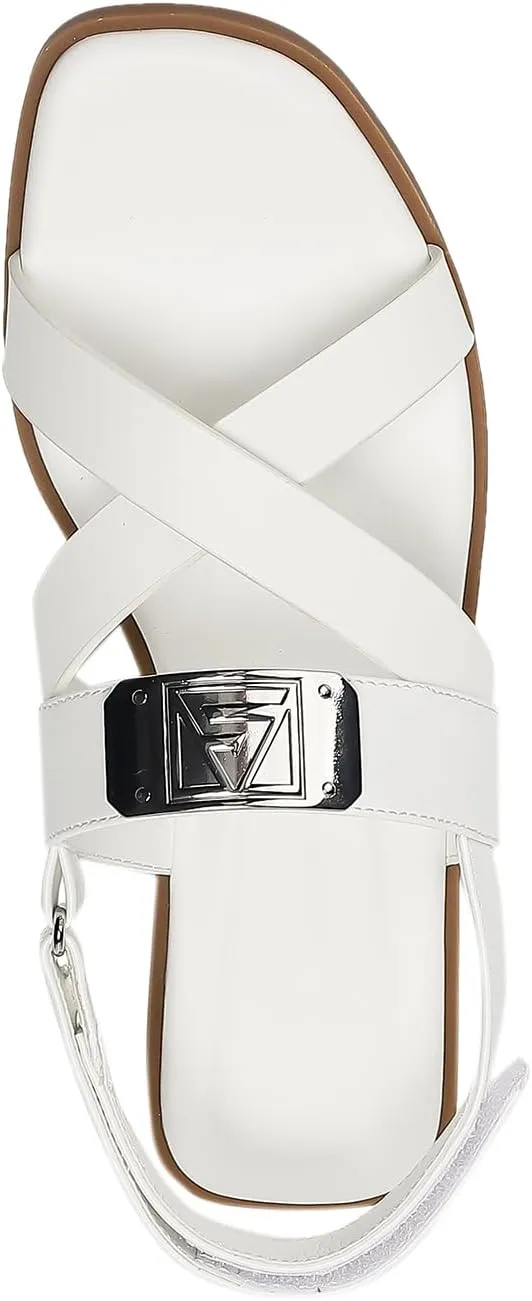 Women’s One Band Flat Sandals with Ankle Strap Back Counter Buckle Flat Sandals