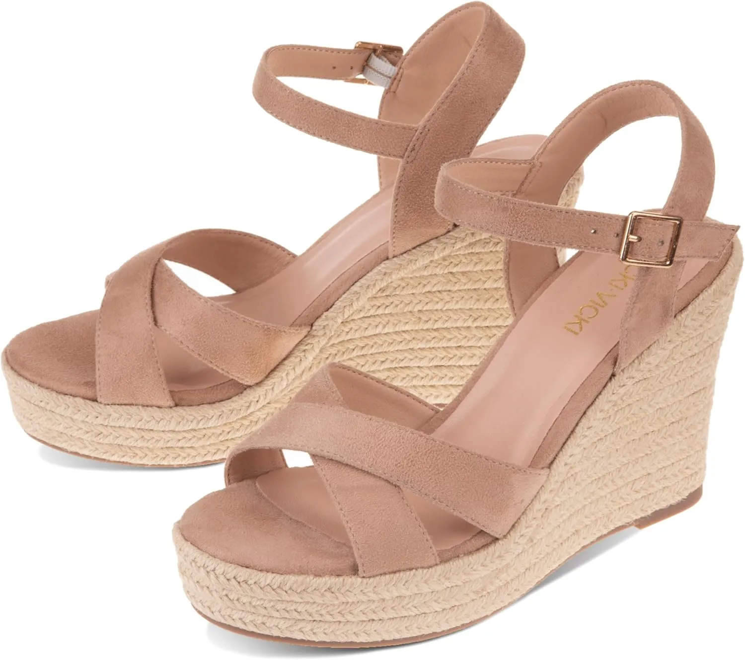 Women's Platform Sandals Wedge Ankle Strap Open Toe Sandals
