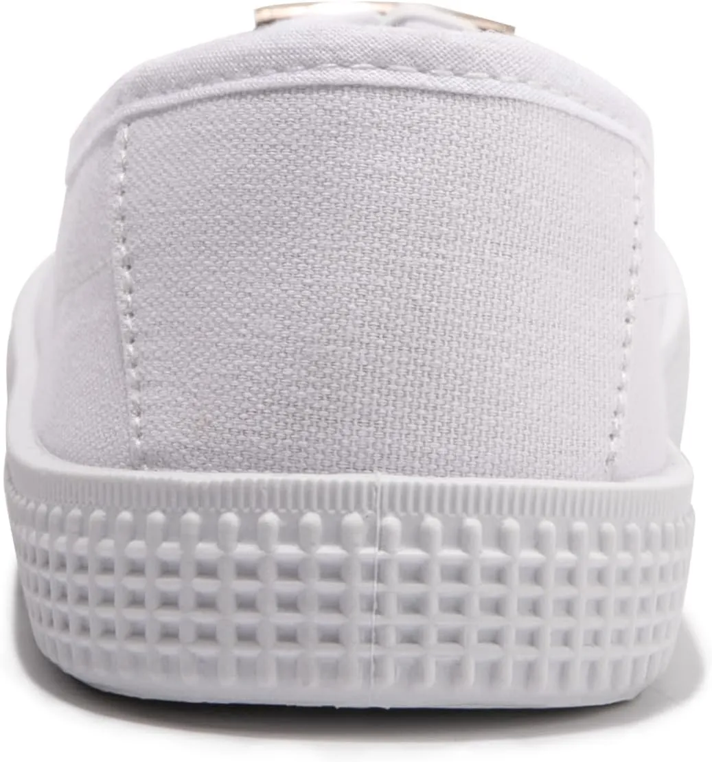 Women's Slip on Canvas Sneakers Low Top Comfort Walking Shoes Casual PU Sneakers Fashion Tennis Shoes