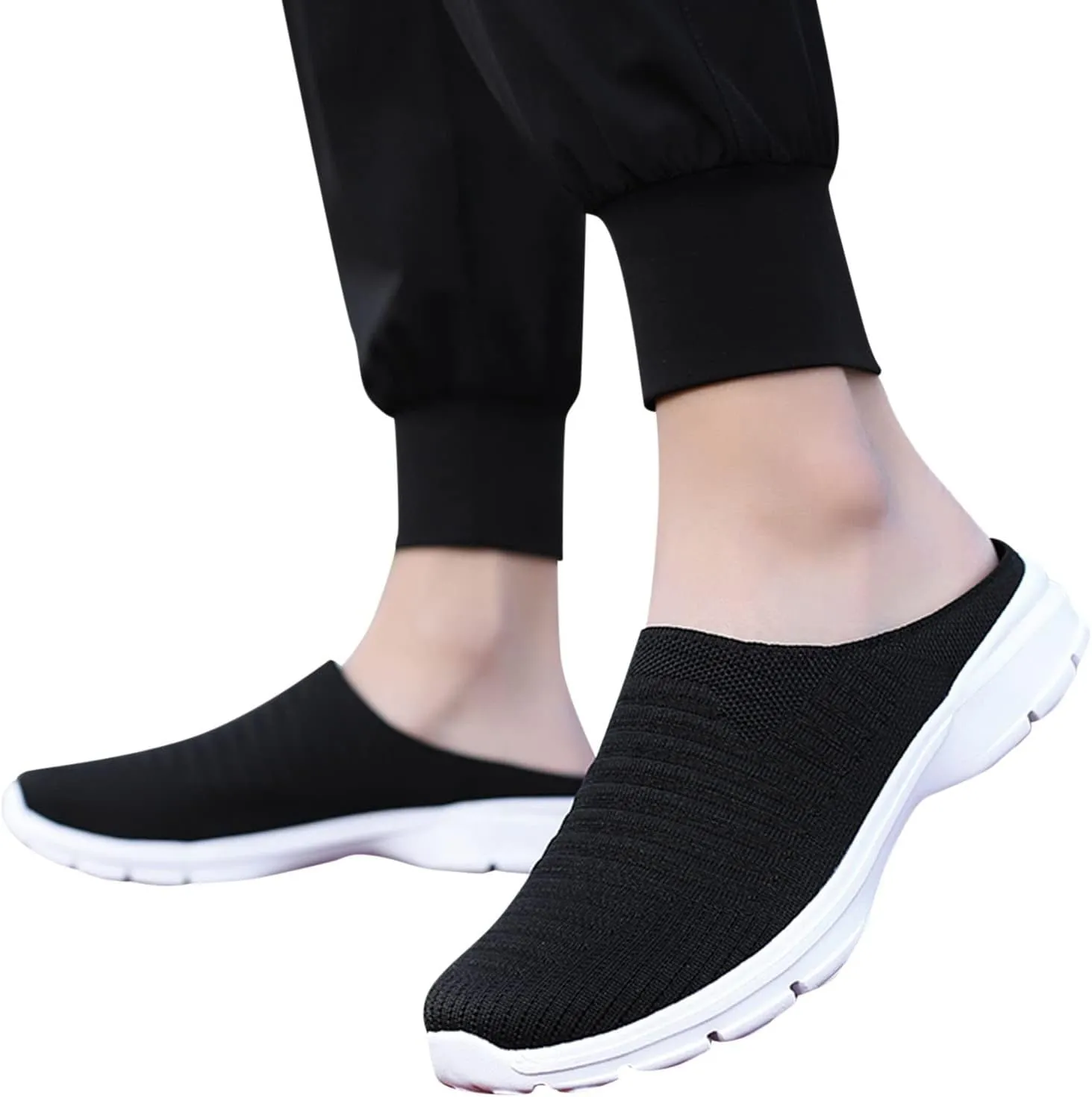 Womens Slip On Sneakers Casual Comfortable Walking Shoes Lightweight Canvas Flats Breathable Mesh Non Slip Loafers