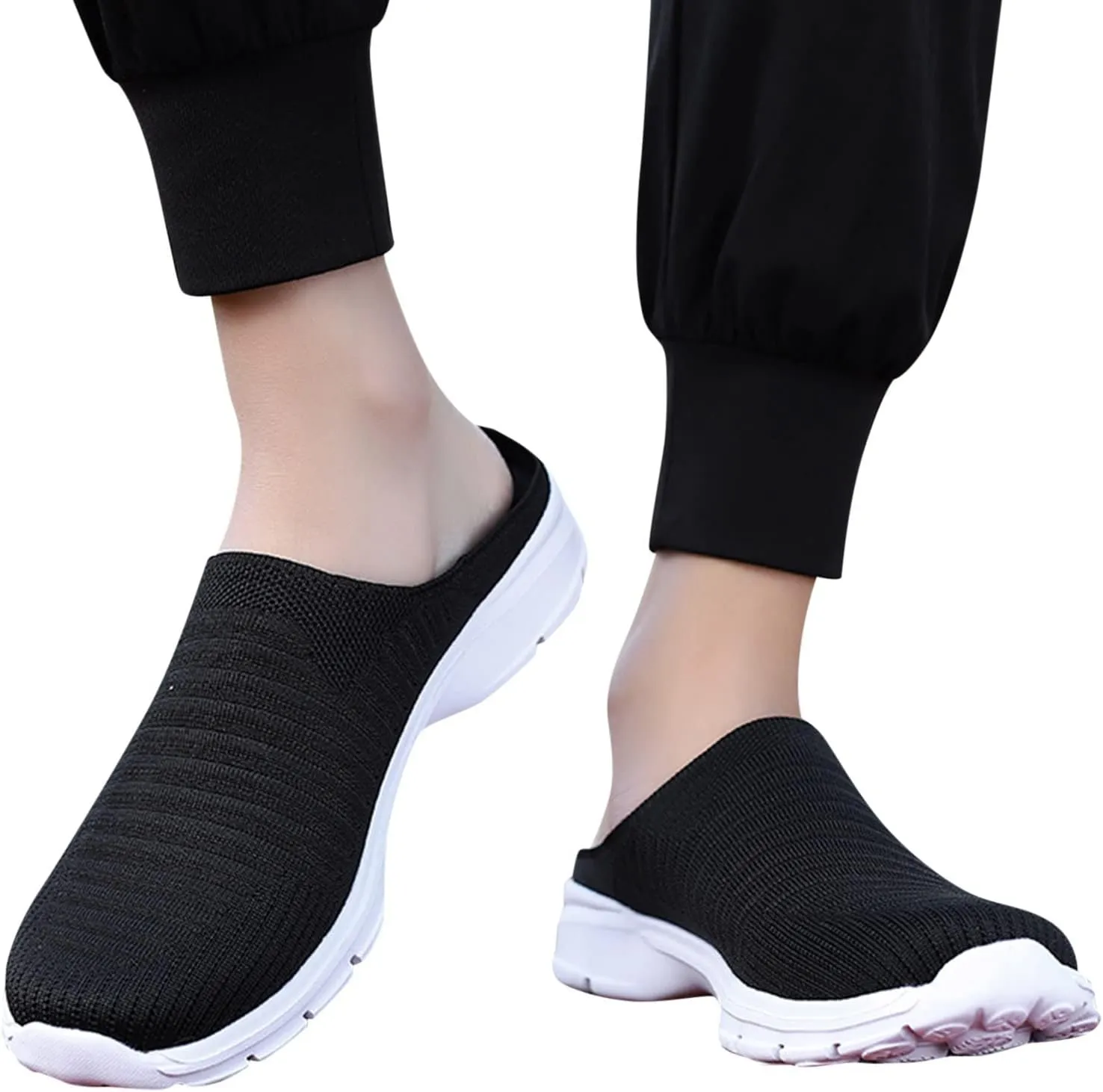 Womens Slip On Sneakers Casual Comfortable Walking Shoes Lightweight Canvas Flats Breathable Mesh Non Slip Loafers