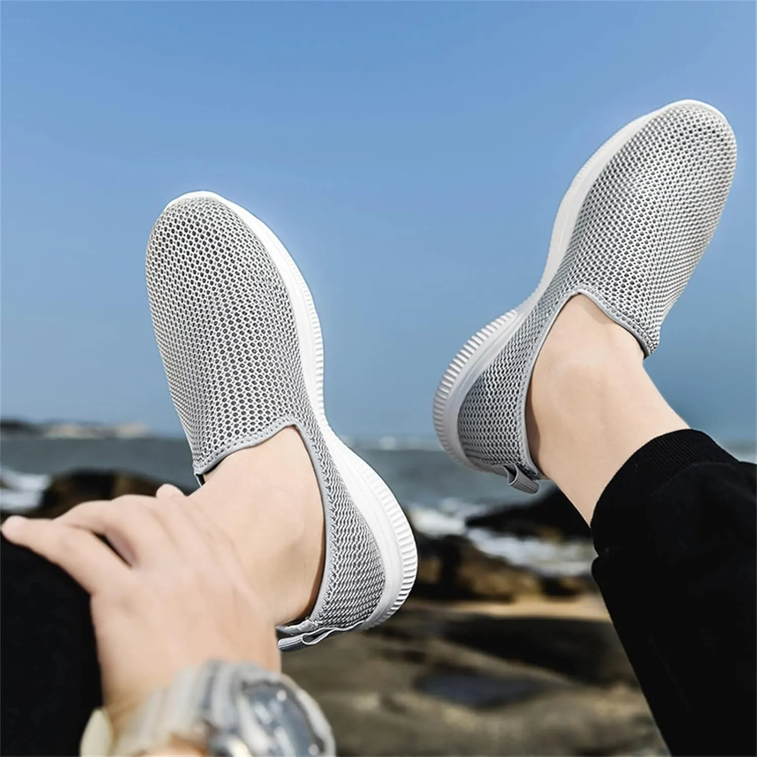 Womens Slip On Walking Shoes Non Slip Running Shoes Walking Shoes Women Flat Feet Casual Shoes Dress Sneakers Slip On Tennis Shoe Loafers Dress Shoe