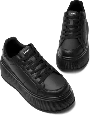 Women's Thick-Soled Fashion Sports Shoes Classic Wedge Casual Lightweight Low-top Walking Shoes