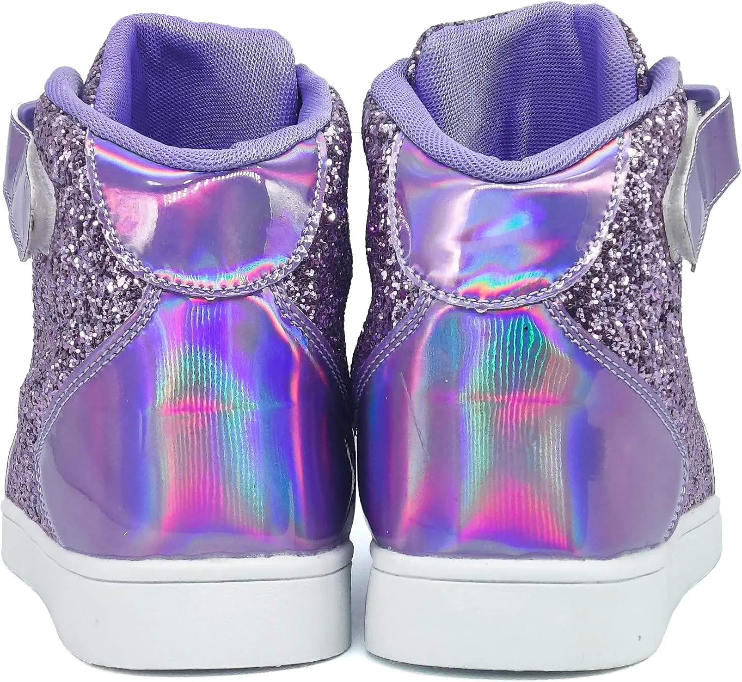 Wooowyet Glitter Shoes Kids High Top Sneakers for Boys Girls Gift Party Birthday Christmas Halloween