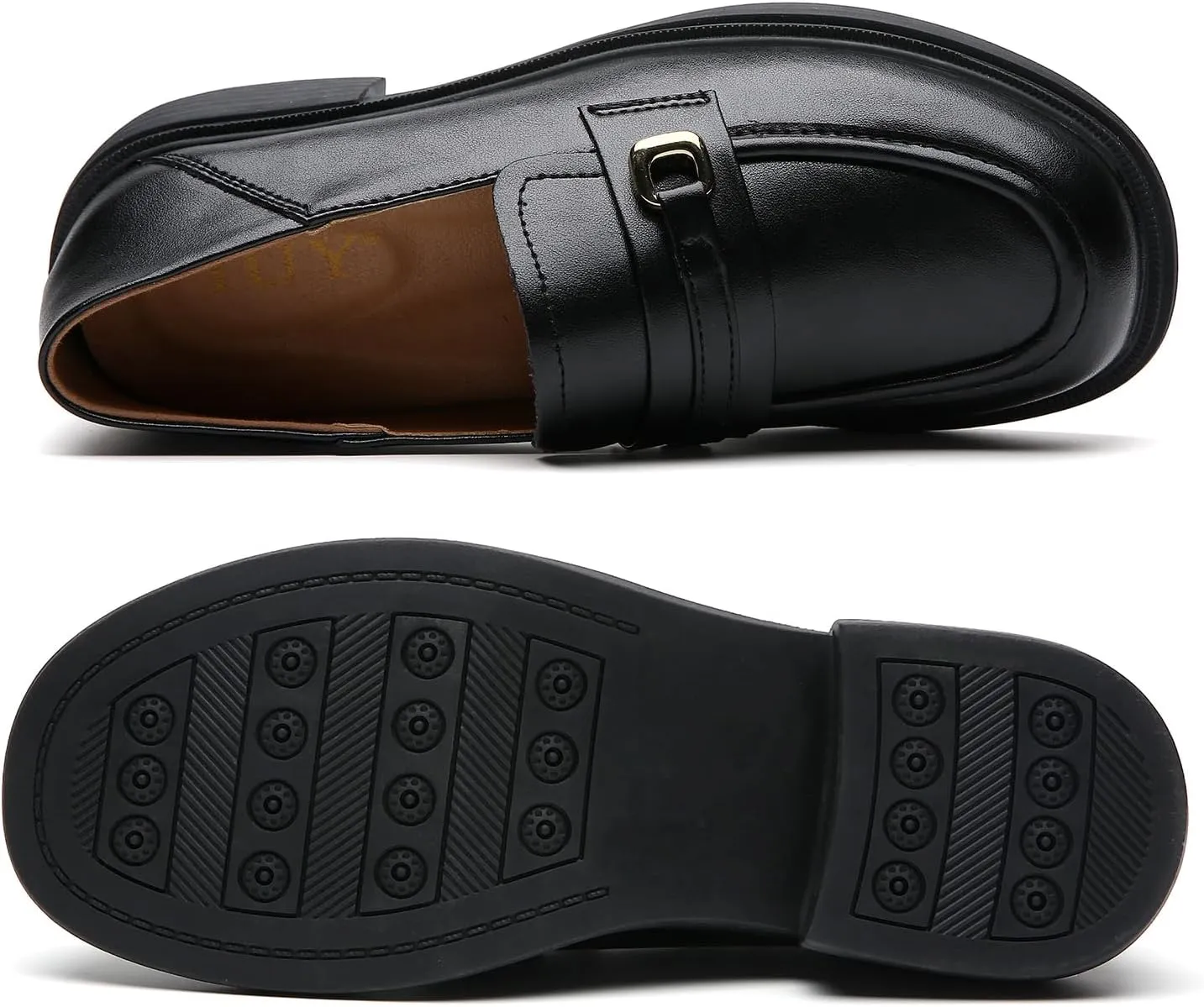 XMM Loafers for Women Penny Women's Loafers & Slip-ons Round Toe Ladies Flats Shoes Comfortable Dressy Office Non Slip Work Business Casual Shoes
