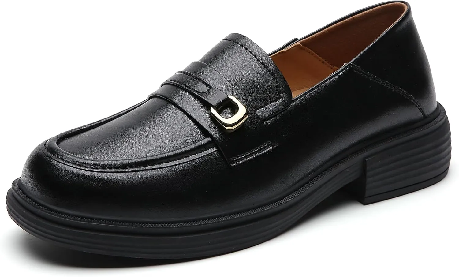 XMM Loafers for Women Penny Women's Loafers & Slip-ons Round Toe Ladies Flats Shoes Comfortable Dressy Office Non Slip Work Business Casual Shoes