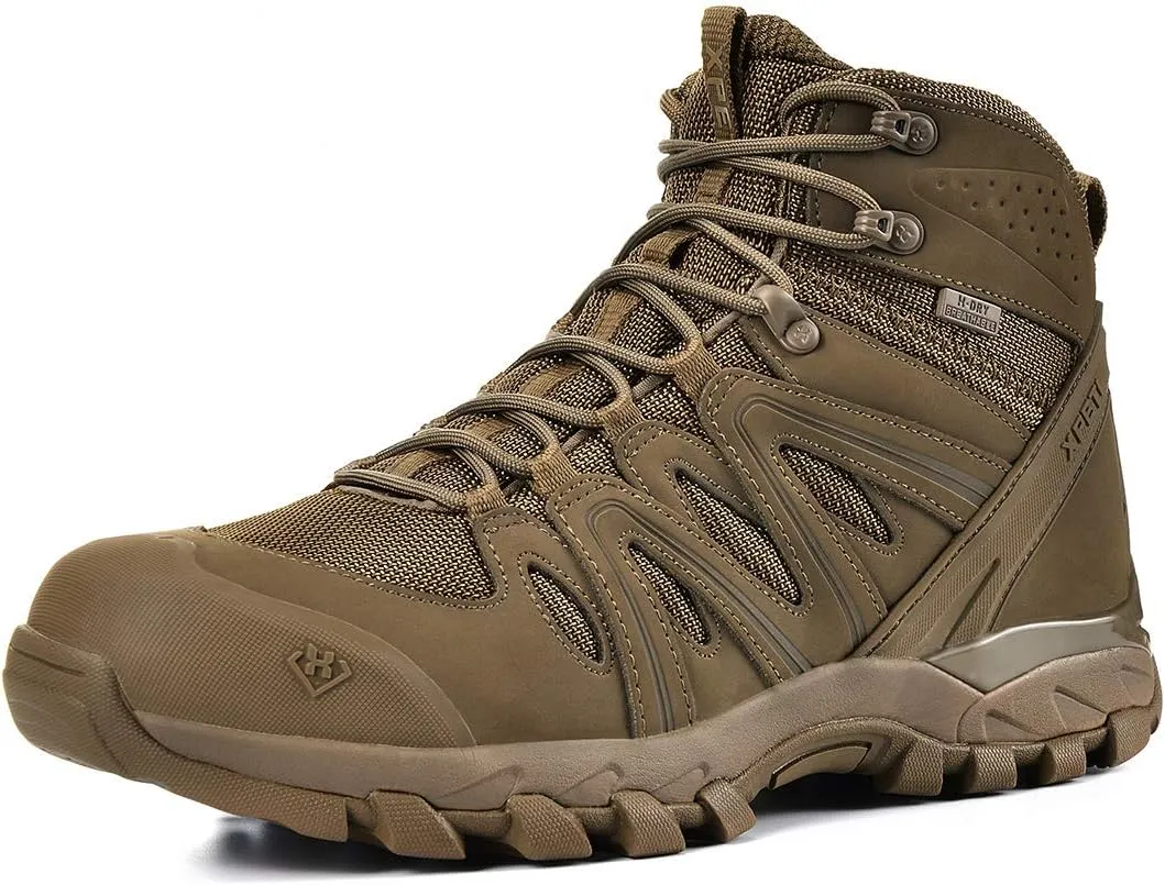 XPETI Men's X-Force Mid Tactical Boots Lightweight Military Boots