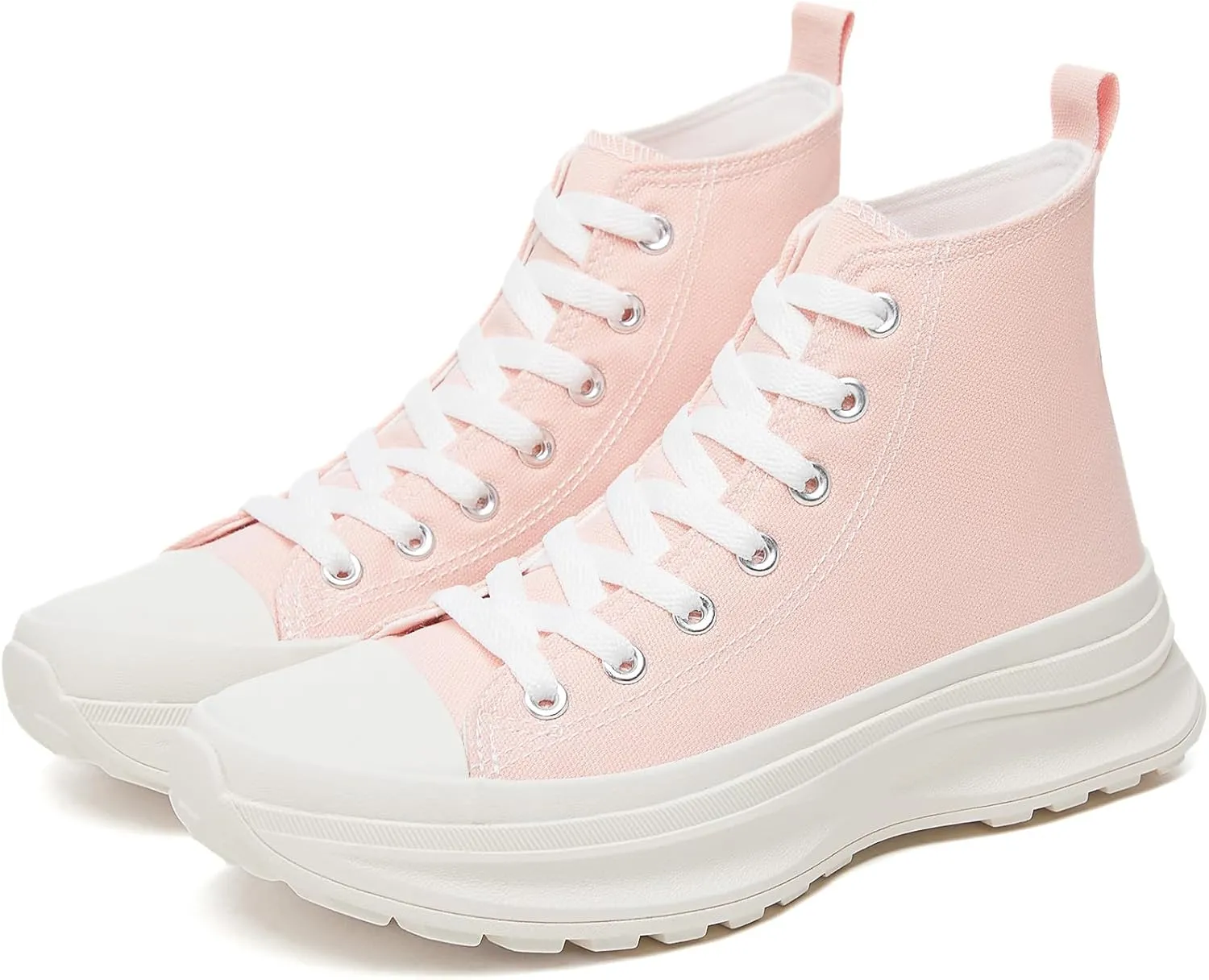Yageyan Womens High Top Sneakers - Platform Shoes, Canvas, Tennis, Classic, Casual, Comfortable