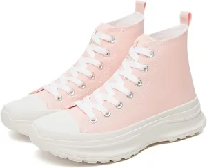 Yageyan Womens High Top Sneakers - Platform Shoes, Canvas, Tennis, Classic, Casual, Comfortable