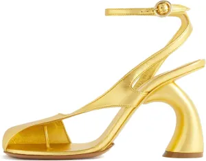 Yishaweiqi Women's Bridal Heeled Sandals Square Toe High Heels Ankle Strap Buckle Dress Pumps