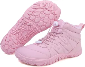 Zureto Hike Winter Footwear Barefoot Shoes Women Men, Autumn Winter Waterproof Wide Toe Box Barefoot Shoes Walking Boots