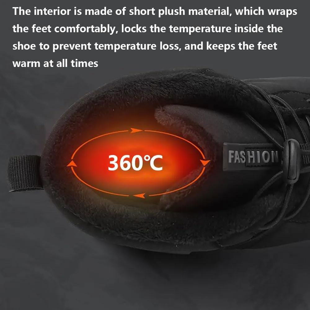 Zureto Hike Winter Footwear Barefoot Shoes Women Men, Autumn Winter Waterproof Wide Toe Box Barefoot Shoes Walking Boots